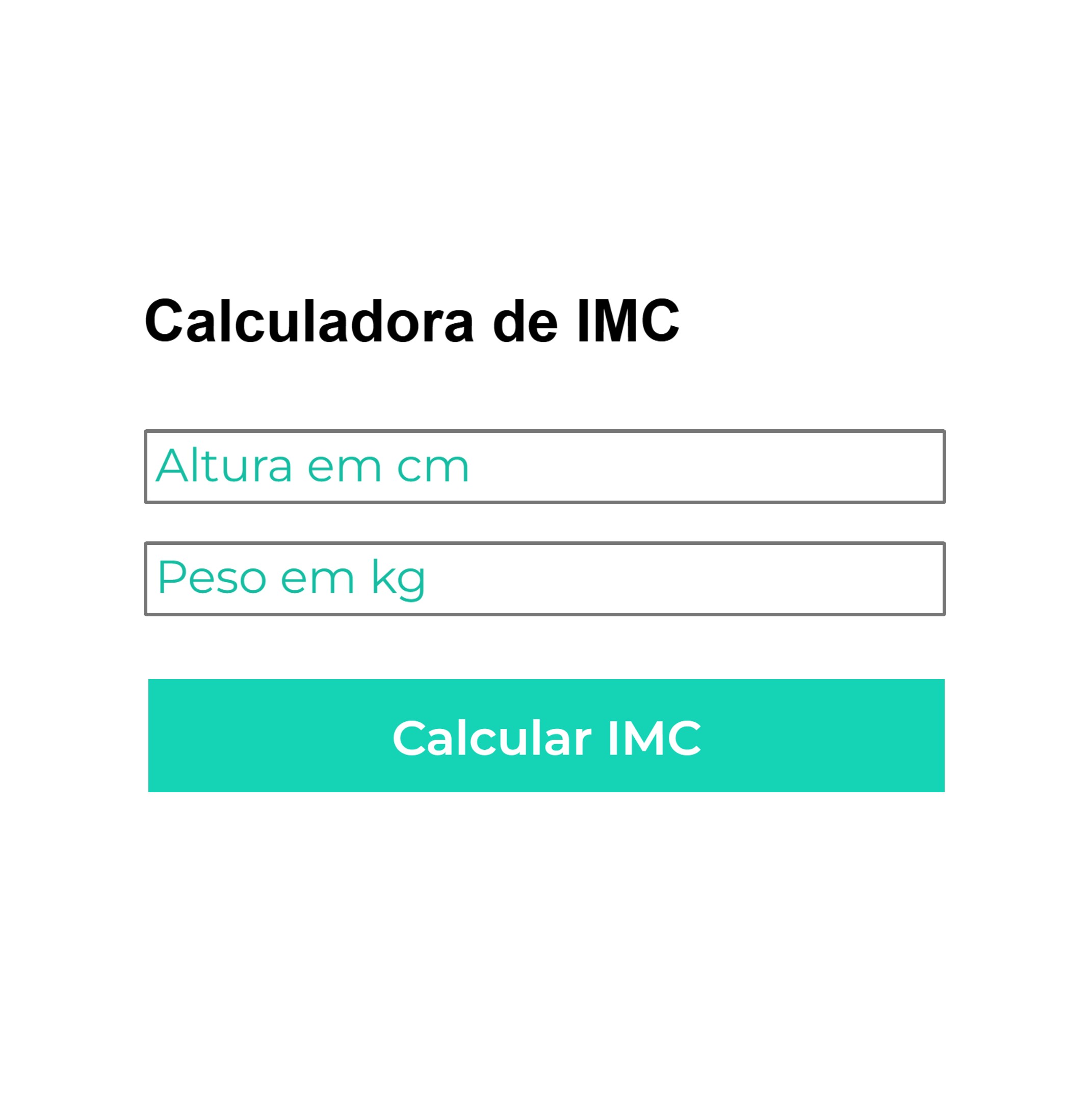 Calculadora de Indice de massa corporal da médis